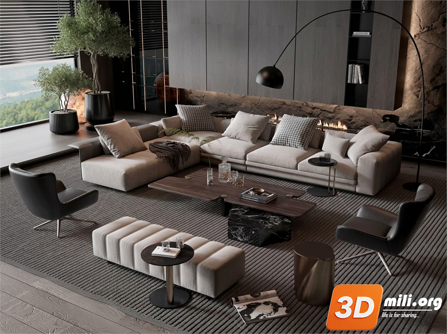 Sofa Minotti Skp Files 